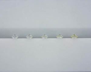 Photo courtesy Mark T. Cartwright These master colour-grading diamonds were graded as a set by GIA and also by another well-respected lab. There was a difference in grades for each stone of between half and one-and-a-half grades.
