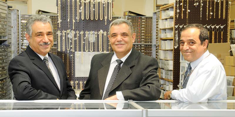 Photo by Kamdar Studios (Left to right) Ohannes Camgozlu with his brothers, Garabet and Paravon 'Paul,' co-owners of Mary Jewellery & Lapidary Co.