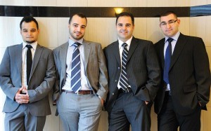 Photo by Kamdar Studios (Left to right) Aret Camgozlu, Levon Camgozlu, Apel Camgozlu, and Asbed Camgozlu, the next generation of Mary Jewellery & Lapidary Co.