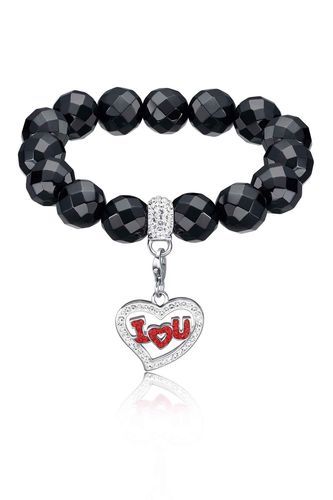 Black Onyx Bracelet with Charm