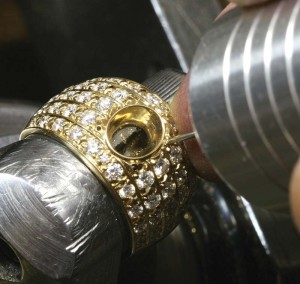 Photo courtesy Tom Weishaar The author drills holes for prong placement.