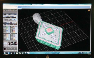 Photo courtesy Tom Weishaar The 3-D CAD model for the fourth signature pendant we made.