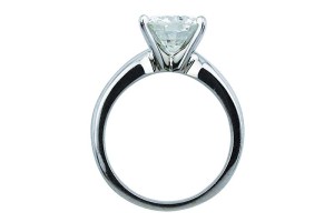 Photo courtesy Mark T. Cartwright Whenever a diamond's culet is buried in the mounting, it will become necessary to use sight estimation to arrive at the total depth dimension.