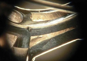 Photo courtesy Carole C. Richbourg Saw marks are typical of a hand-fabricated piece.