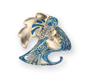 Photo courtesy Dupuis Fine Jewellery Auctioneers Art nouveau enamel, diamond, and 18-karat gold pendant, circa 1905, by Vever.