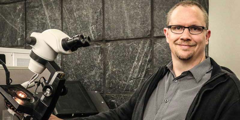 Photo courtesy AGSL. Photo by Jen Tobiasson. Jason Quick, director of AGS Laboratories (AGSL)