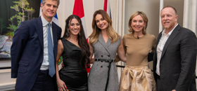 Lily James helps celebrate Canadian diamonds in London, U.K.