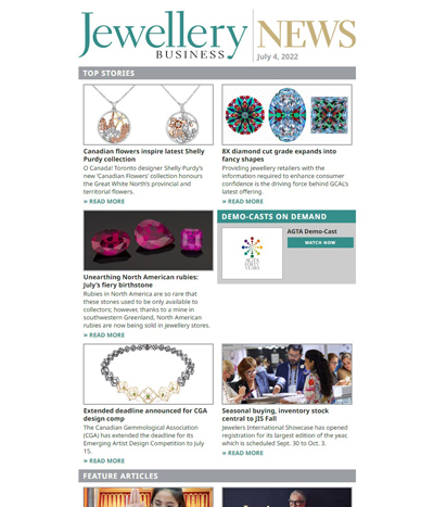 Jewellery Business  Premier Resource for the Canadian Jewellery Industry