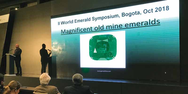 Photo courtesy Cynthia Unninayar On the jewellery side, Ioannis Alexandris, CEO of Gemolithos, gave an overview of historic old-mine emeralds.