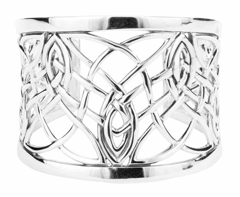 50-mm sterling silver bangle from Keith Jack Jewellery’s ‘Elven’ collection.