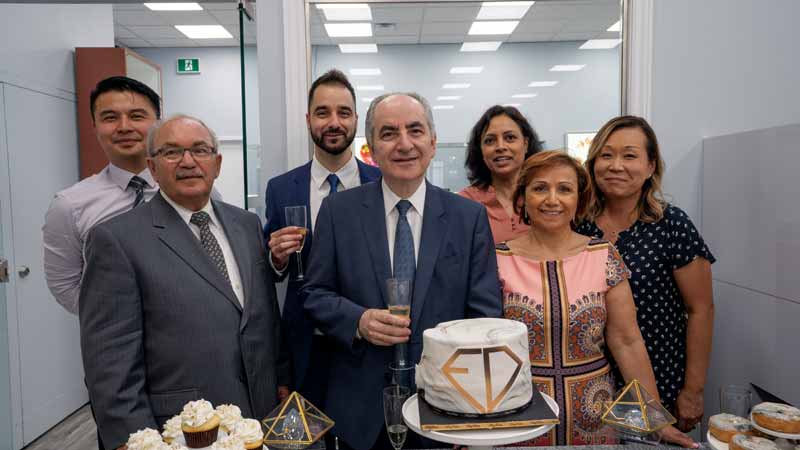 Photos ©Twenty Valley Media The European Design team (from left): Saw Ler Htoo, Charlie Mizzi, Daniel Kundakci, Mike Kundakci, Anita Naseer, Sabina Kundakci, and Brenda Lee.