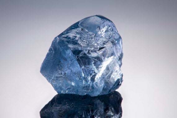 Photo courtesy Petra Diamonds A 20.08-carat blue diamond mined by Petra has sold for US$14.9 million.
