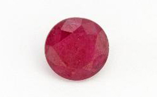 An untreated Wyoming ruby. Photo courtesy Columbia Gem House