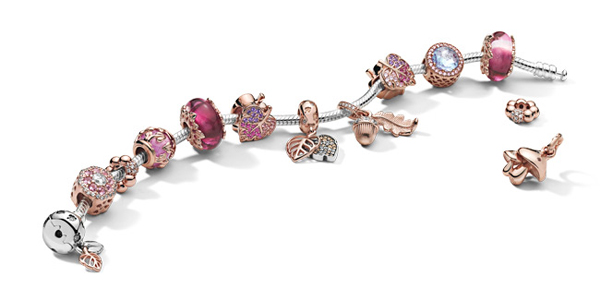 Photo courtesy Pandora Pandora says it will switch to recycled silver and gold by 2025. Photo courtesy Pandora