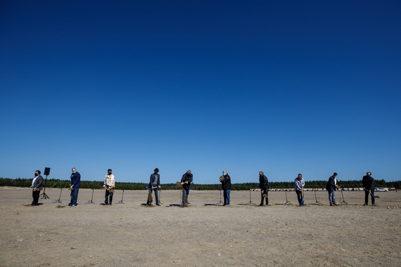 Photo courtesy Justin Trudeau’s press office The official groundbreaking of the Côté Gold Project in northern Ontario.