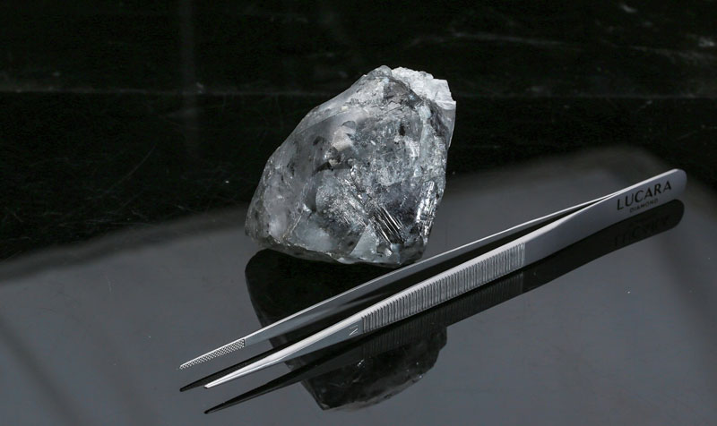 A 998-carat diamond has been recovered from Lucara’s Karowe Diamond Mine. Photo courtesy Lucara Diamond Corp.