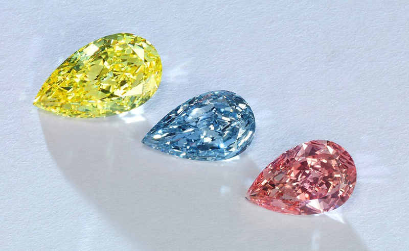 The average price of colour diamonds increased 1.7 per cent in 2021, a market recovery from the decrease seen in 2020, according to the Fancy Color Diamond Index. Photo courtesy FCRF