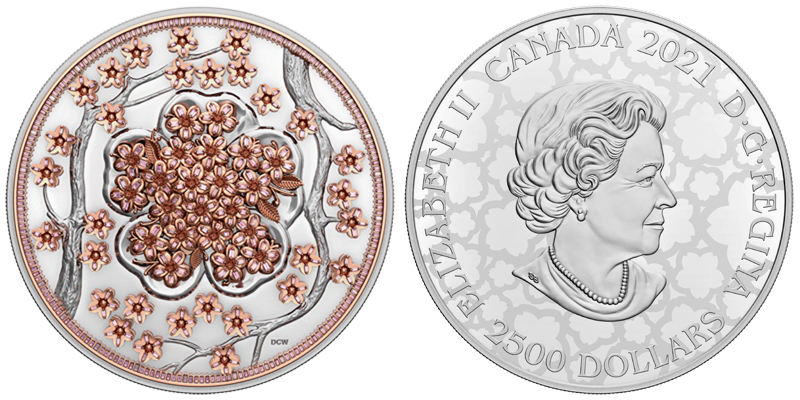 Photos courtesy Royal Canadian Mint ‘The Ultimate,’ featuring 462 fancy vivid pink diamonds (6.5 ctw) (worldwide mintage: one). Photos courtesy Royal Canadian Mint