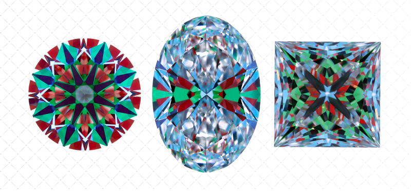 Photo courtesy GCAL The Gem Certification & Assurance Lab (GCAL) will now offer its 8X grading for oval, princess, and fancy diamonds. Photo courtesy GCAL