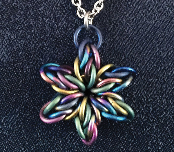 Figure 4: Titanium star pendant by Steampunk Garage. Photo courtesy Steampunk Garage