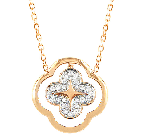 18-karat rose gold necklace from Reena Ahluwalia’s ‘Alyssum By Reena’ partnership collection with Aaron Shum Jewelry.