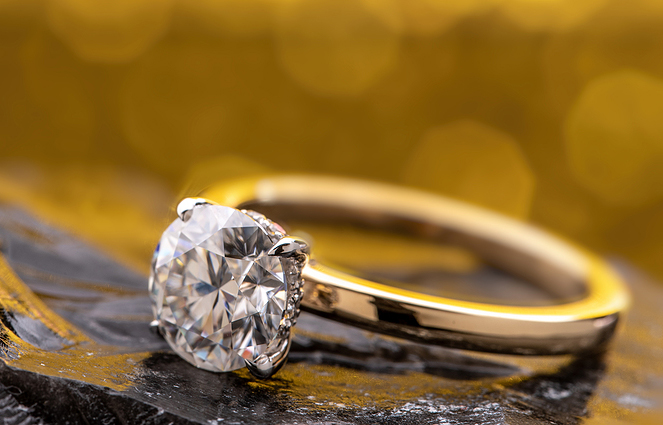 A survey by Shane Co. suggests round diamonds are the preferred cut for engagement rings.