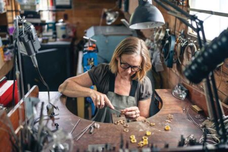 Dorothee Rosen in her studio.