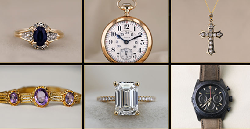 various jewellery and watches
