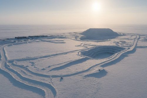 AI rendering of Gahcho Kué diamond mine in the Northwest Territories.