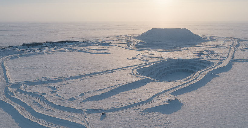 AI rendering of Gahcho Kué diamond mine in the Northwest Territories.