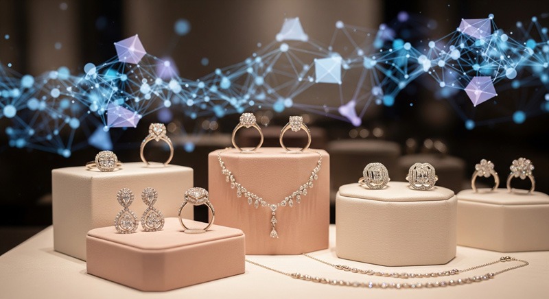 ai-generated image of jewellery in boxes