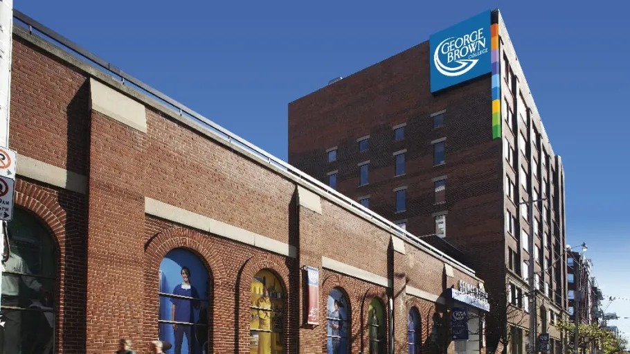 The college campus building exterior.